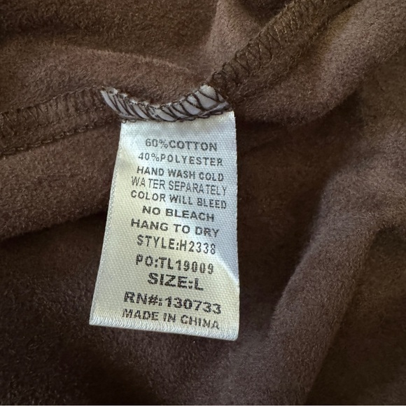 Umgee Large Brown Suede Lace Trim Duster Vest Kimono Cardigan Top ~ Boho Hippie - Picture 8 of 9